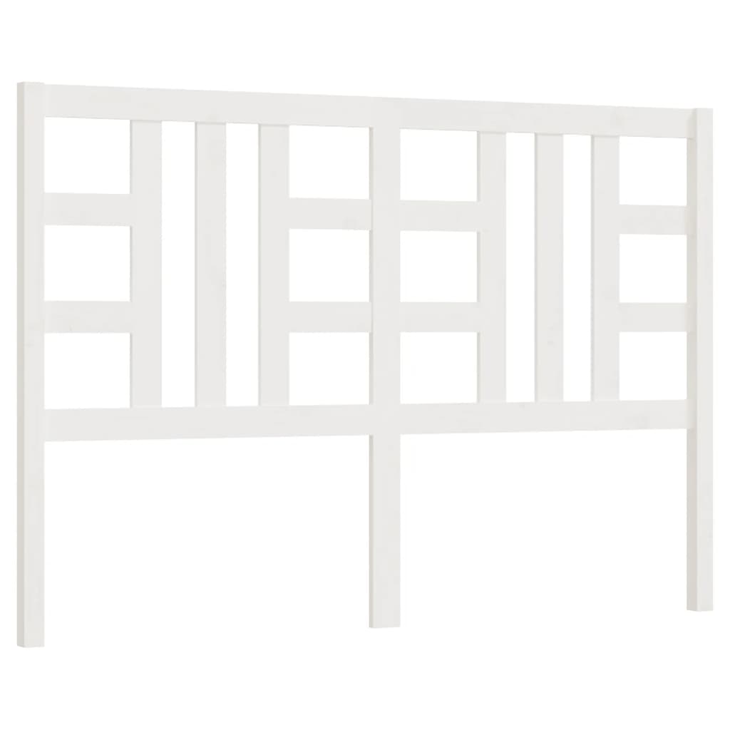 Hoofdbord 156X4X100 Cm Massief Grenenhout Wit