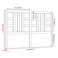 Hoofdbord 156X4X100 Cm Massief Grenenhout Wit