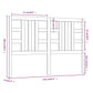 Hoofdbord 156X4X100 Cm Massief Grenenhout Grijs