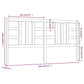 Hoofdbord 186X4X100 Cm Massief Grenenhout Honingbruin