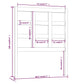 Hoofdbord 80,5X4X100 Cm Massief Grenenhout Grijs