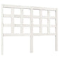 Hoofdbord 125,5X4X100 Cm Massief Grenenhout Wit