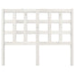 Hoofdbord 125,5X4X100 Cm Massief Grenenhout Wit
