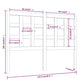 Hoofdbord 125,5X4X100 Cm Massief Grenenhout Zwart