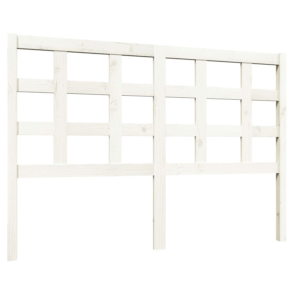 Hoofdbord 140,5X4X100 Cm Massief Grenenhout Wit