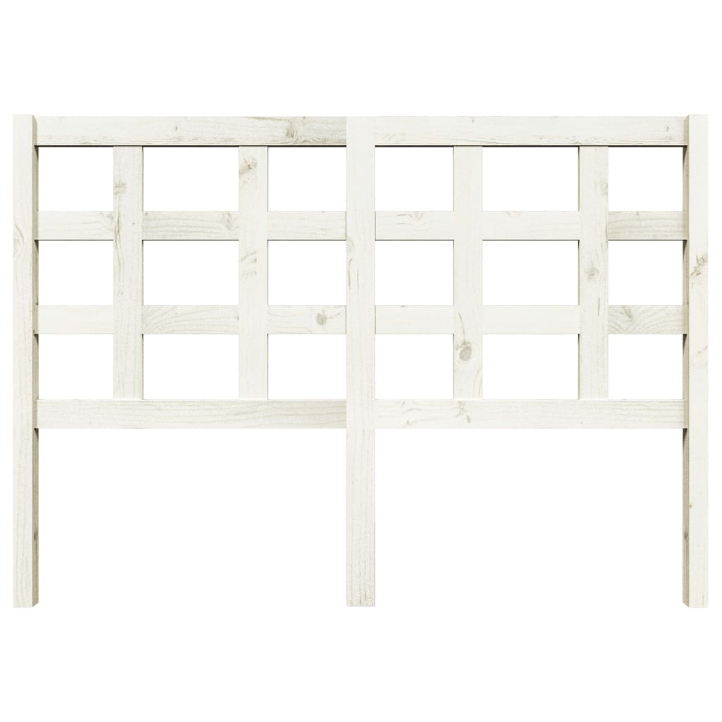 Hoofdbord 140,5X4X100 Cm Massief Grenenhout Wit