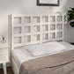 Hoofdbord 140,5X4X100 Cm Massief Grenenhout Wit