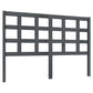 Hoofdbord 140,5X4X100 Cm Massief Grenenhout Grijs
