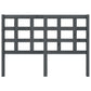 Hoofdbord 140,5X4X100 Cm Massief Grenenhout Grijs