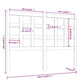 Hoofdbord 140,5X4X100 Cm Massief Grenenhout Honingbruin