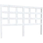 Hoofdbord 145,5X4X100 Cm Massief Grenenhout Wit