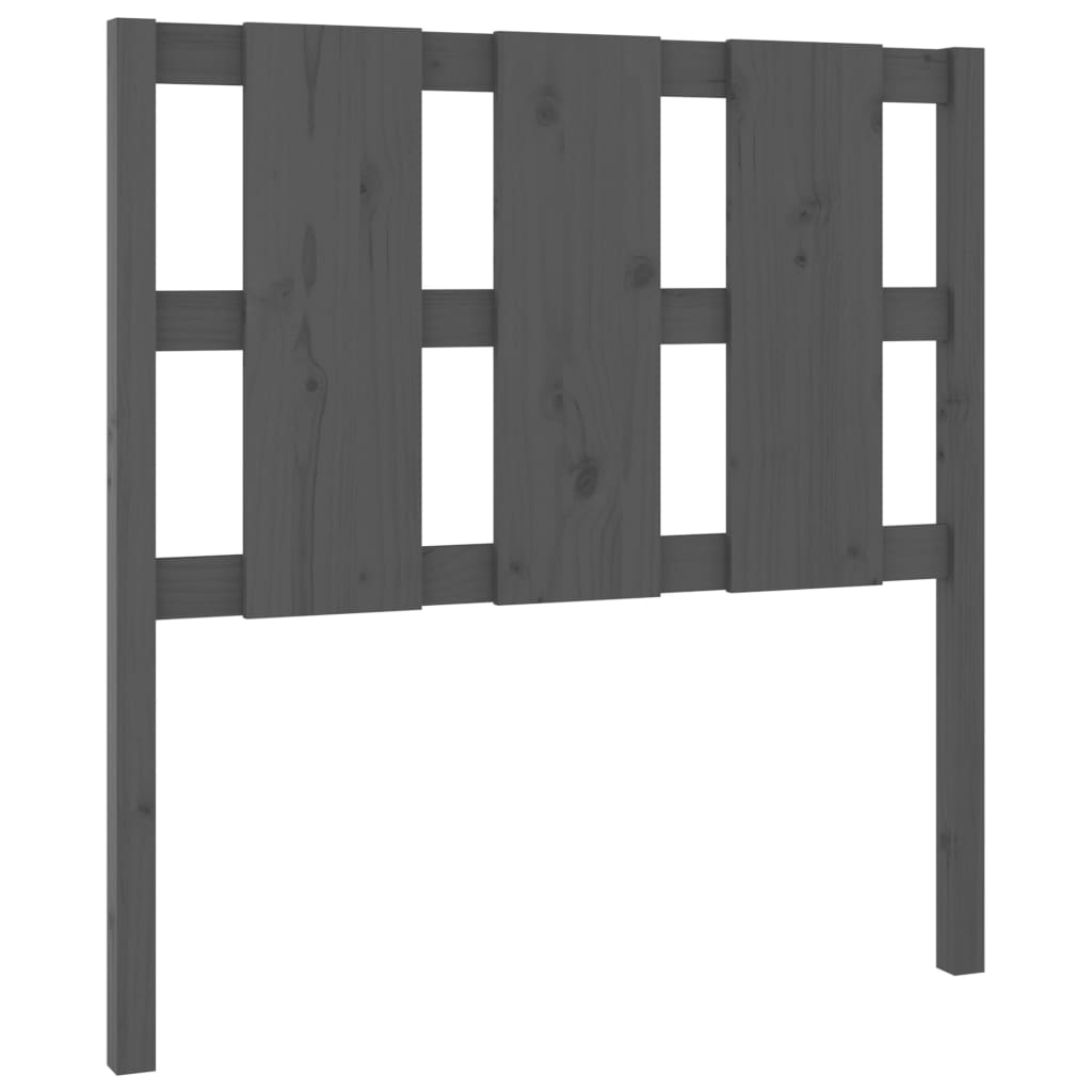 Hoofdbord 95,5X4X100 Cm Massief Grenenhout Grijs