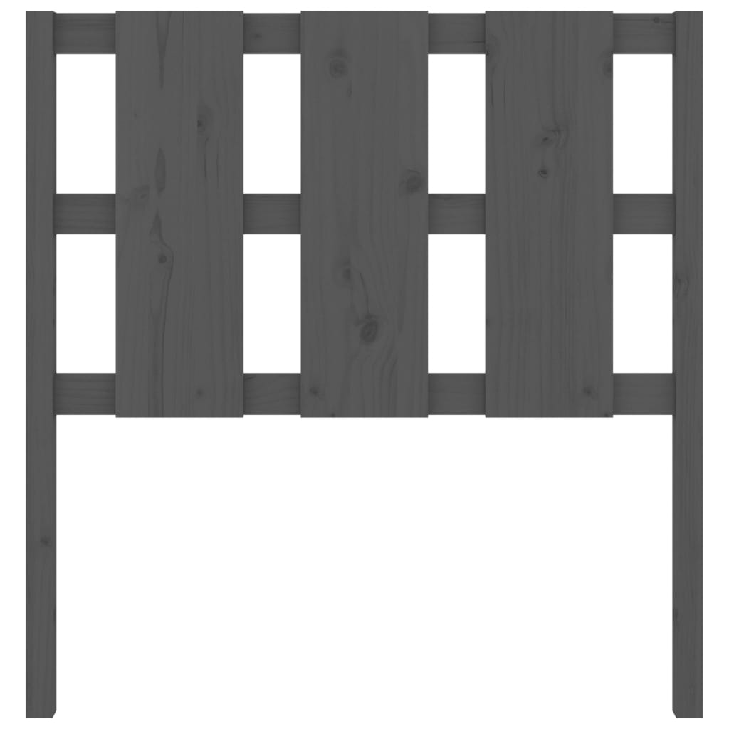 Hoofdbord 95,5X4X100 Cm Massief Grenenhout Grijs