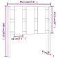 Hoofdbord 95,5X4X100 Cm Massief Grenenhout Grijs