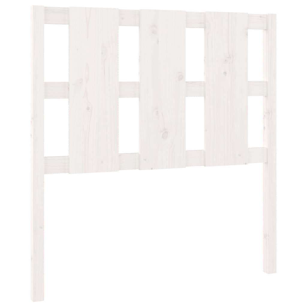 Hoofdbord 105,5X4X100 Cm Massief Grenenhout Wit