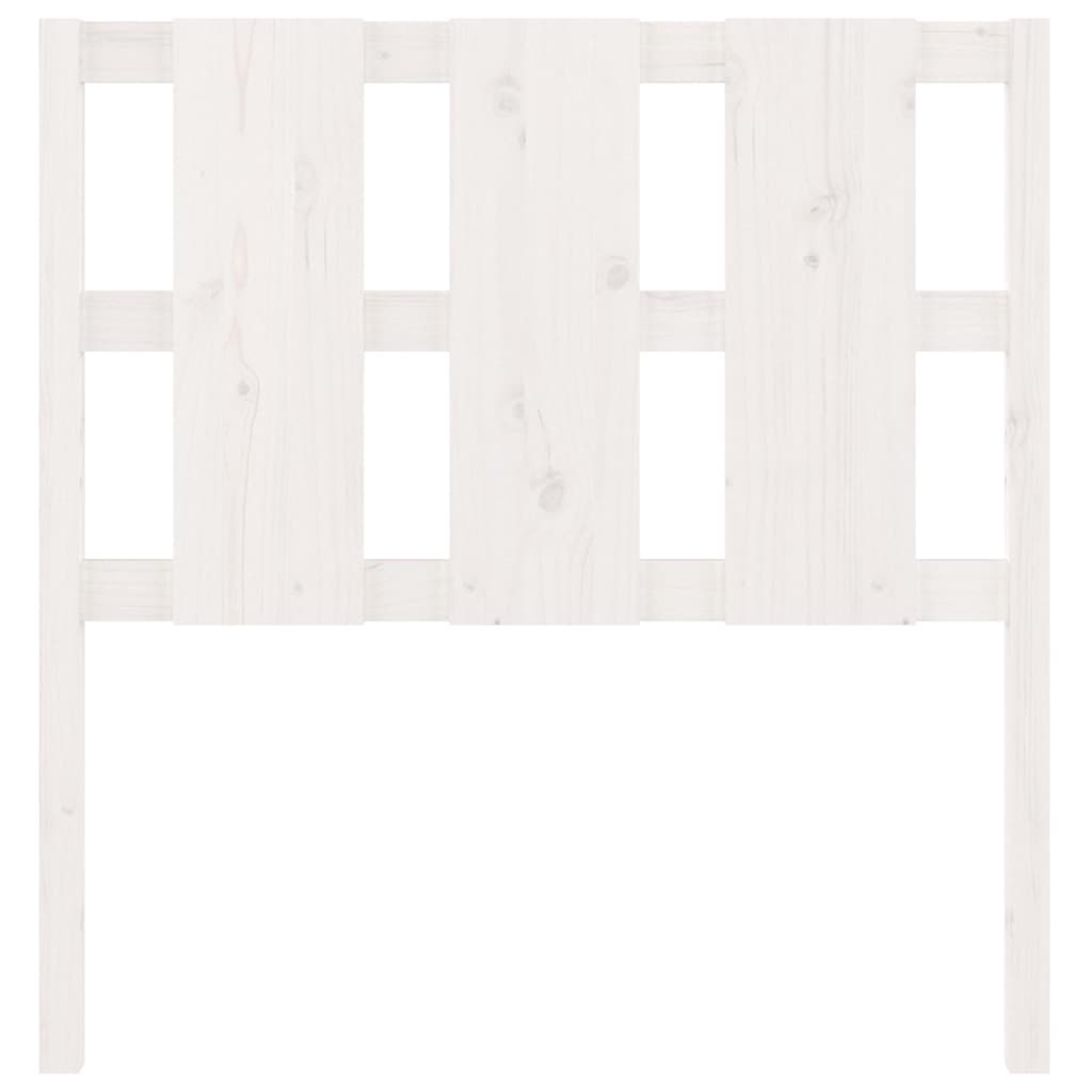 Hoofdbord 105,5X4X100 Cm Massief Grenenhout Wit