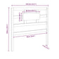 Hoofdbord 105,5X4X100 Cm Massief Grenenhout Honingbruin