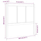 Hoofdbord 80,5X4X100 Cm Massief Grenenhout Zwart