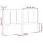 Hoofdbord 140,5X4X100 Cm Massief Grenenhout Wit