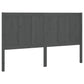 Hoofdbord 155,5X4X100 Cm Massief Grenenhout Grijs