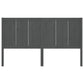 Hoofdbord 155,5X4X100 Cm Massief Grenenhout Grijs
