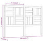 Hoofdbord 156X4X104 Cm Massief Grenenhout Zwart