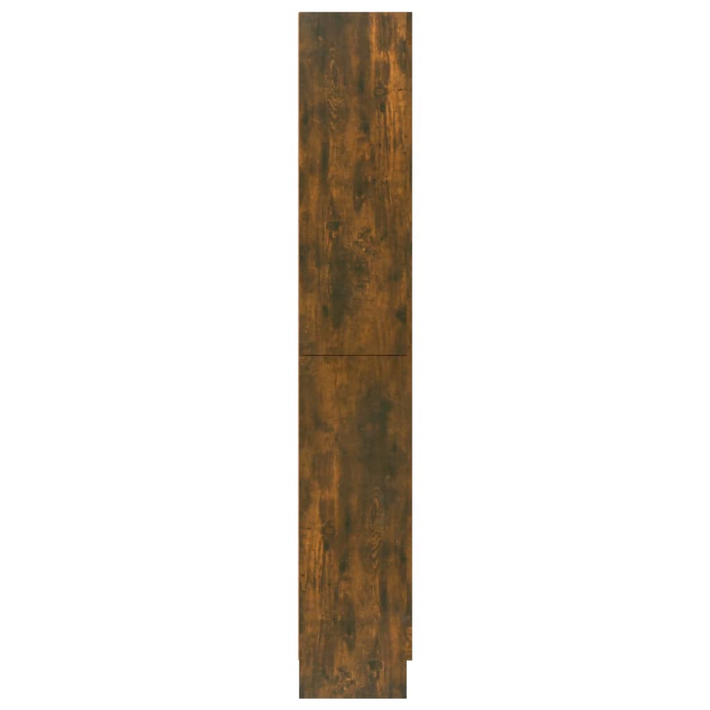 Vitrinekast 82,5X30,5X185,5 Cm Bewerkt Hout Gerookt Eikenkleur