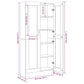 Vitrinekast 82,5X30,5X185,5 Cm Bewerkt Hout Gerookt Eikenkleur