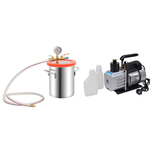 Vacuümkamer Met 2-Traps Pomp 5,5 L