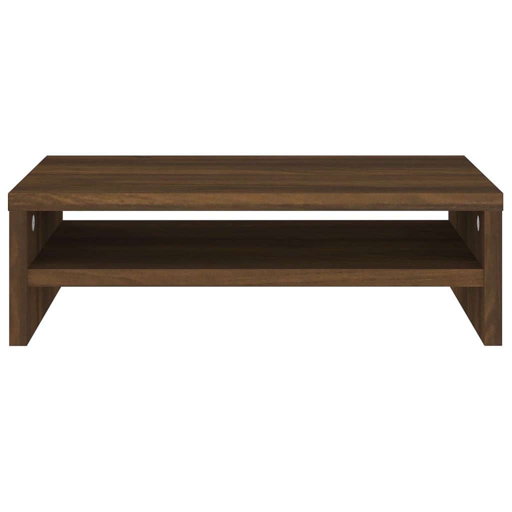 Monitorstandaard 42X24X13 Cm Bewerkt Hout Bruineikenkleurig
