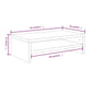 Monitorstandaard 42X24X13 Cm Bewerkt Hout Bruineikenkleurig