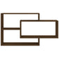 Wandschap 104X20X58,5 Cm Bewerkt Hout Bruineikenkleurig