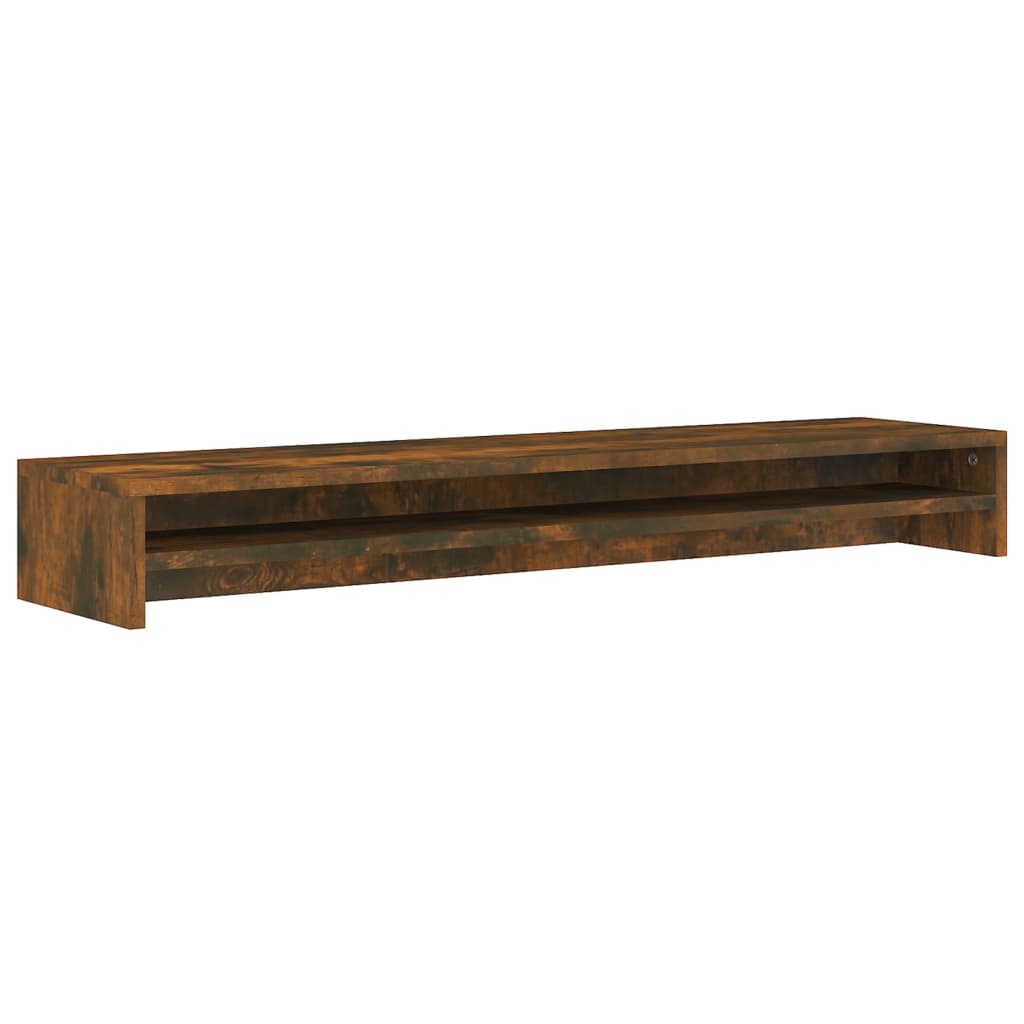 Monitorstandaard 100X24X13 Cm Bewerkt Hout Gerookt Eikenkleurig