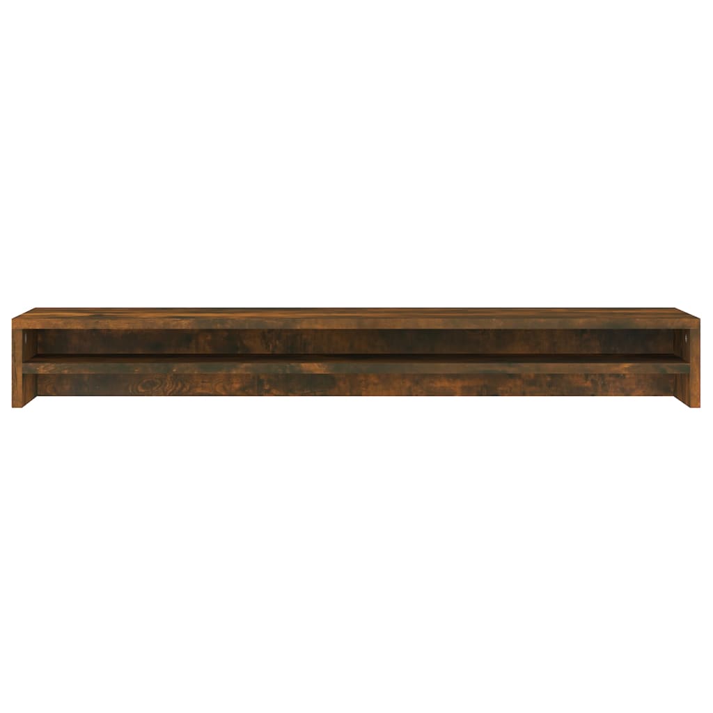 Monitorstandaard 100X24X13 Cm Bewerkt Hout Gerookt Eikenkleurig