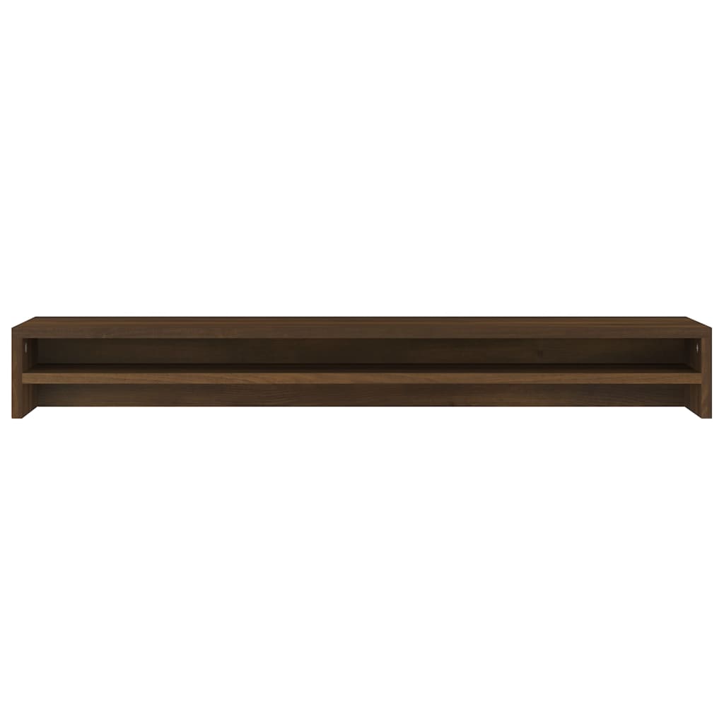 Monitorstandaard 100X24X13 Cm Bewerkt Hout Bruineikenkleurig