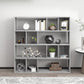 Boekenkast 110X24X110 Cm Bewerkt Hout Grijs Sonoma Eikenkleurig