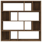 Boekenkast 110X24X110 Cm Bewerkt Hout Bruineikenkleurig