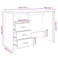 Bureau Met Lades 110X50X76 Cm Bewerkt Hout Bruineikenkleurig