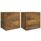 Nachtkastjes 2 St 40X30X40 Cm Bewerkt Hout Gerookt Eikenkleurig
