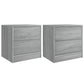 Nachtkastjes 2 St 40X30X40 Cm Bewerkt Hout Grijs Sonoma Eiken