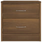 Nachtkastjes 2 St 40X30X40 Cm Bewerkt Hout Bruineikenkleurig