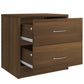 Nachtkastjes 2 St 40X30X40 Cm Bewerkt Hout Bruineikenkleurig