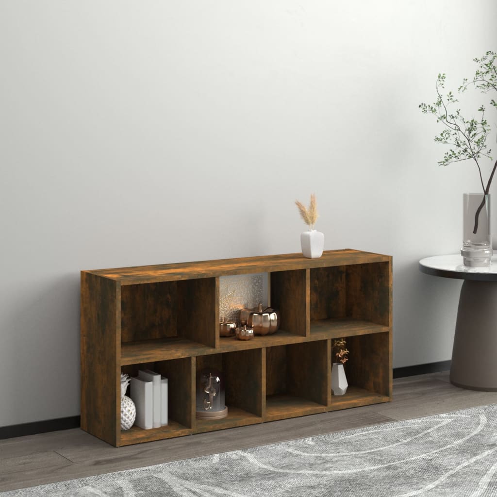 Boekenkast 50X25X106 Cm Gerookt Eikenkleurig