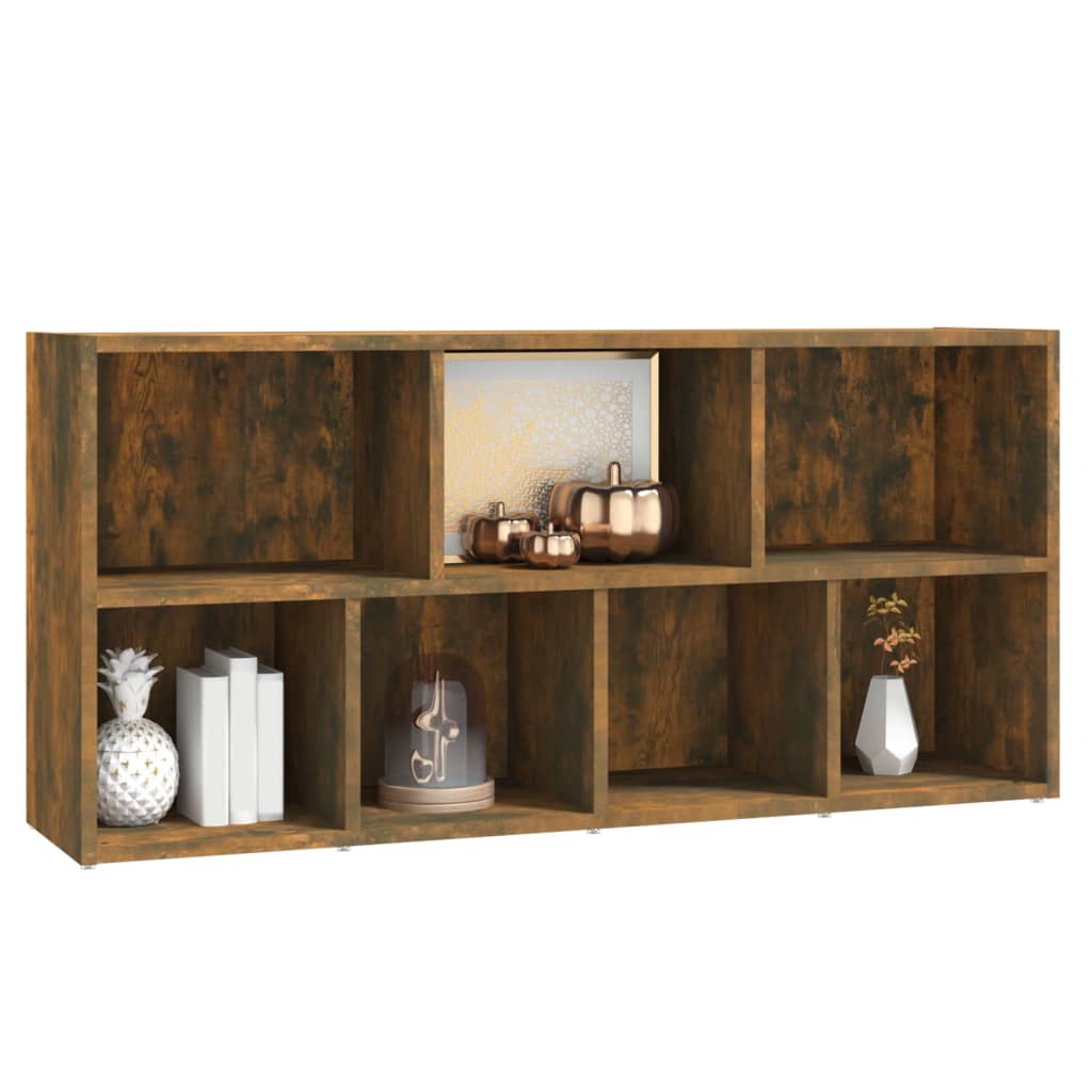 Boekenkast 50X25X106 Cm Gerookt Eikenkleurig