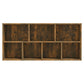 Boekenkast 50X25X106 Cm Gerookt Eikenkleurig