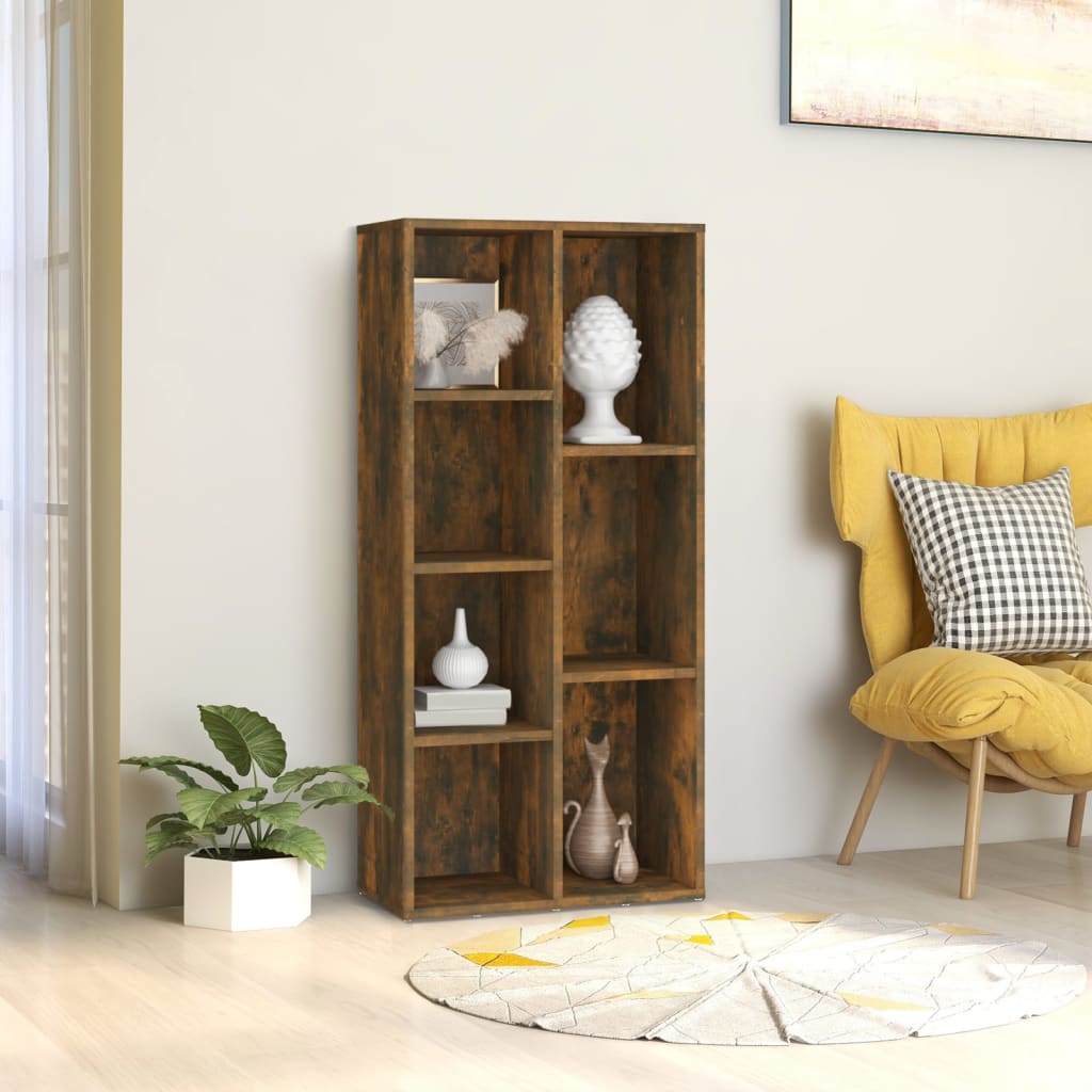 Boekenkast 50X25X106 Cm Gerookt Eikenkleurig