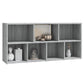 Boekenkast 50X25X106 Cm Grijs Sonoma Eikenkleurig
