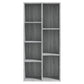 Boekenkast 50X25X106 Cm Grijs Sonoma Eikenkleurig