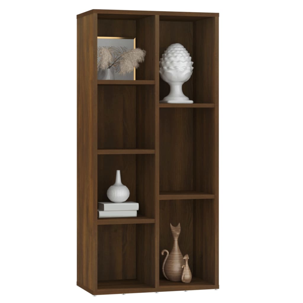 Boekenkast 50X25X106 Cm Bruineikenkleurig