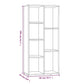 Boekenkast 50X25X106 Cm Bruineikenkleurig